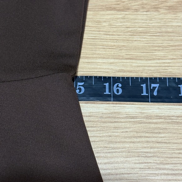 Boston Proper Cowl Neck Midi Dress Chocolate Brown Sz 8 Old Money career classic - Picture 4 of 8